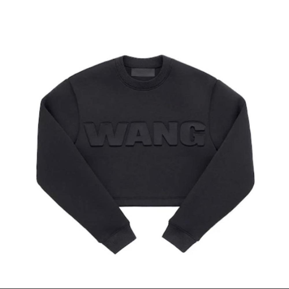 Alexander wang logo neoprene sweater